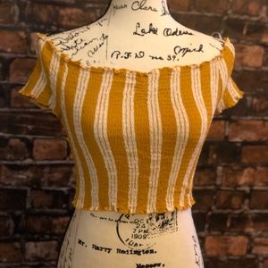 Tilly’s off the shoulder crop top